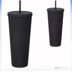 Disneyland Geometric Starbucks® Tumbler with Straw – Black 24oz plastic cold